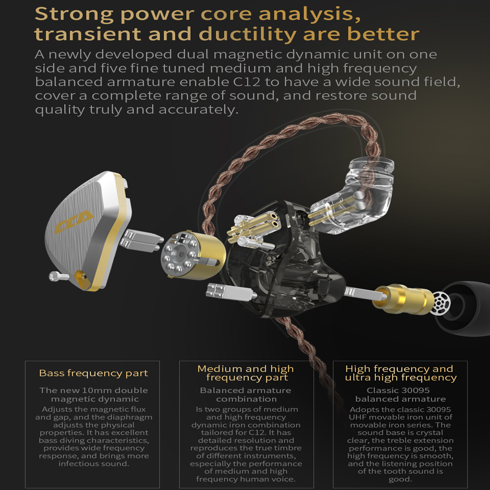 CCA C12 in Ear Metal Headphone - огляд і ціна Office Work Tech