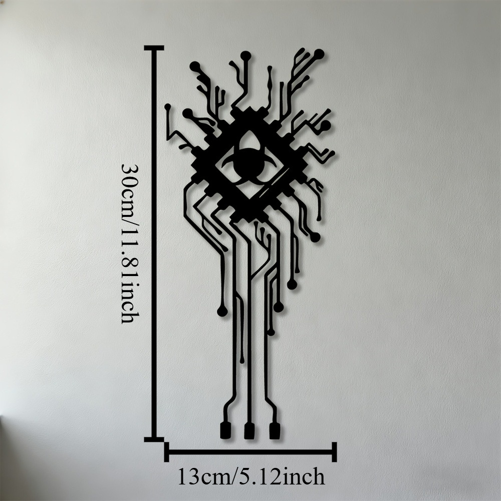 Modern Biohazard Eye Metal Wal - огляд і ціна Tech Office Wall Decor