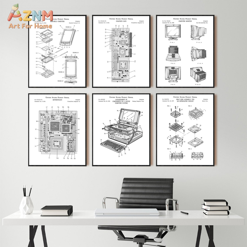 AZNM Computer Motherboard Pate - огляд і ціна Tech Office Wall Decor
