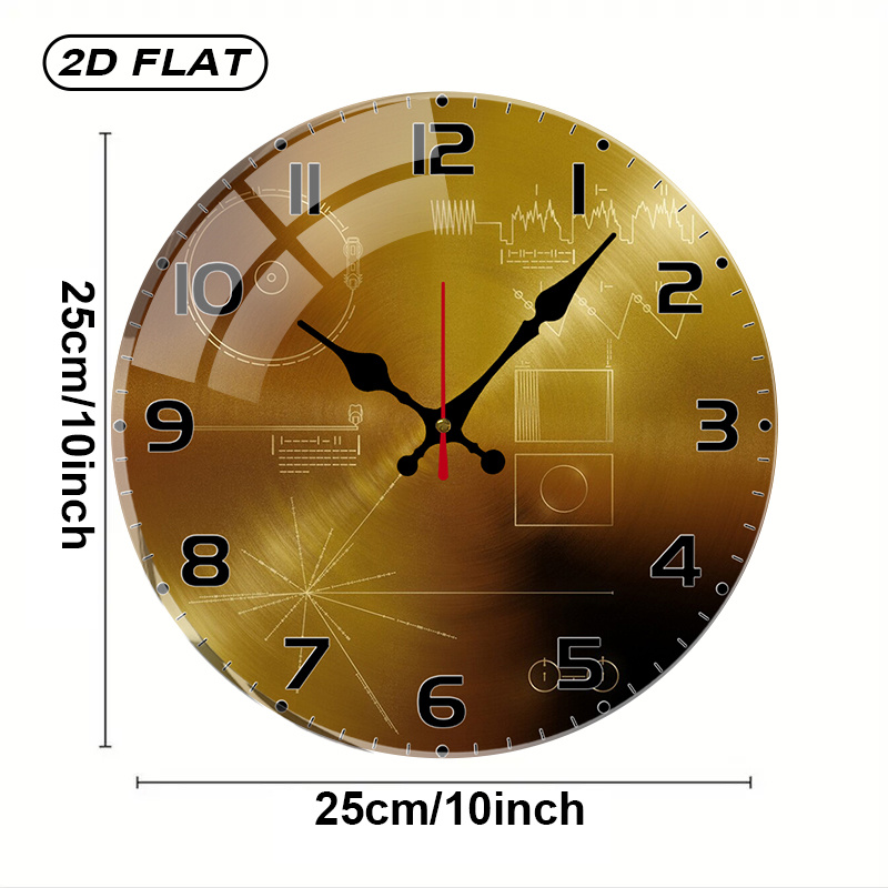 Tech Style Round Silent Acryli - огляд і ціна Tech Office Wall Decor