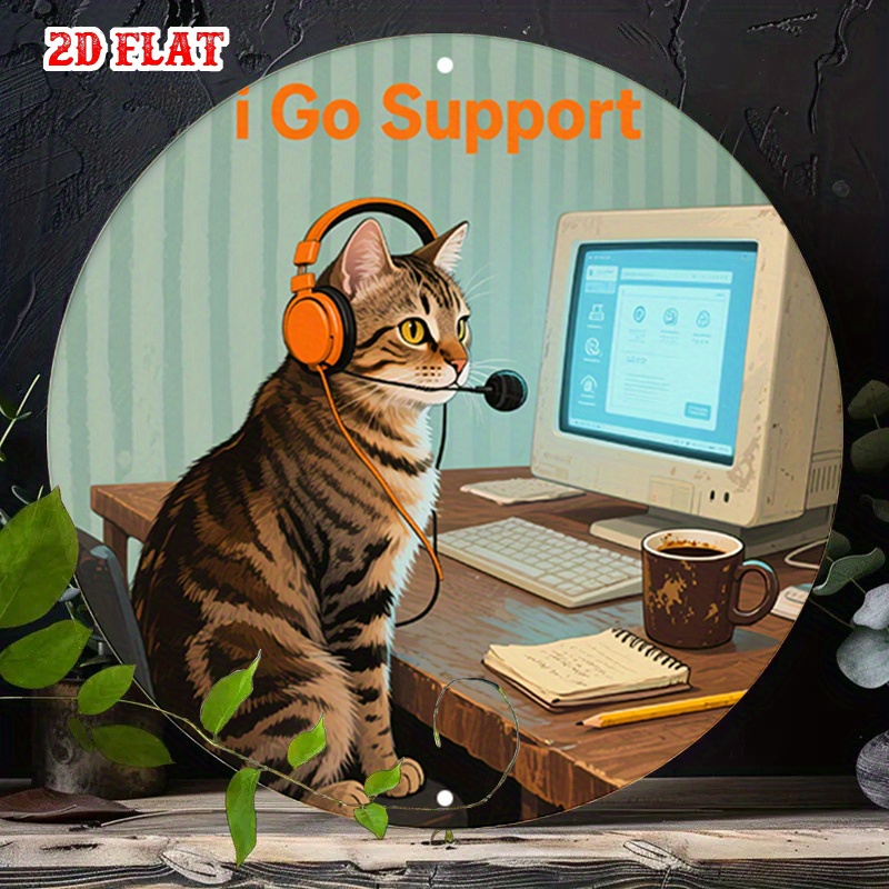 CIFBUY 2D Flat Funny Tech Supp - огляд і ціна Tech Office Wall Decor