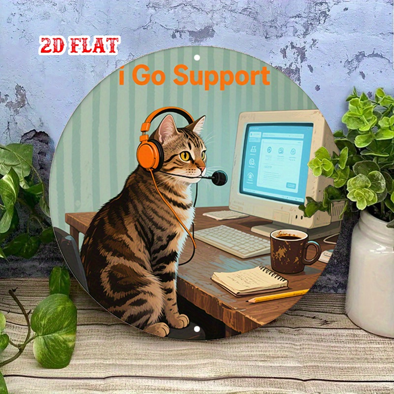 CIFBUY 2D Flat Funny Tech Supp - огляд і ціна Tech Office Wall Decor
