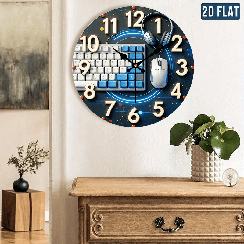 2D Flat, 1pc, Tech-Style Woode - огляд і ціна Tech Office Wall Decor