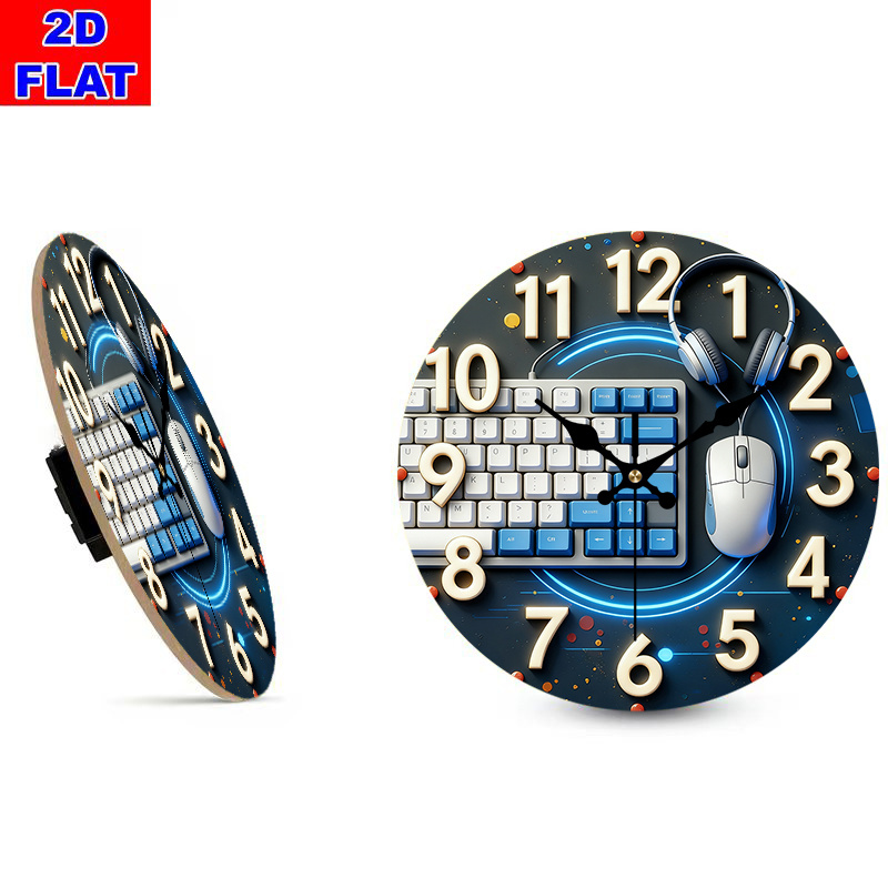 2D Flat, 1pc, Tech-Style Woode - огляд і ціна Tech Office Wall Decor